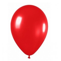 Воздушный шарик красный без рисунка