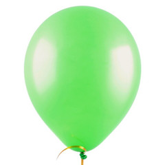 Воздушный шарик зеленый без рисунка