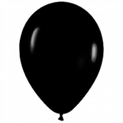 Воздушный шарик черный без рисунка