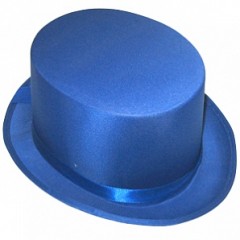 Шляпа Цилиндр голубой