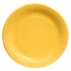 Тарелки желтые, 6шт