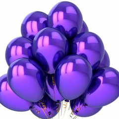 Набор шаров фиолетовый, 10шт
