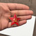 Значок звезда красный 3,5см