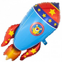 Фольгированный шар фигура Космическая ракета