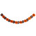 Гирлянда-буквы HAPPY HALLOWEEN Паук черно-оранжевый 240см