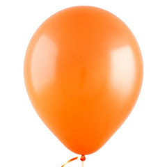 Воздушный шарик оранжевый без рисунка