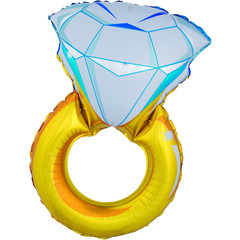 Воздушный шар Фигура Кольцо с бриллиантом 102см