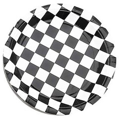 Тарелки шахматная клетка 18см, 6шт