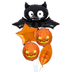 Набор воздушных шаров Хэллоуин вечеринка Летучая мышь 5шт