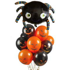Набор воздушных шаров Хэллоуин вечеринка Паук 5шт