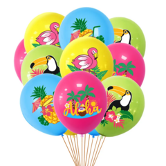 Воздушные шары Гавайская вечеринка Тропики 10 шт