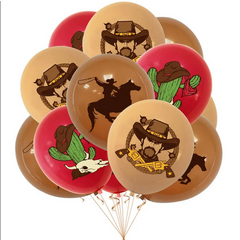 Воздушные шарики Ковбойские Дикий Запад 10шт