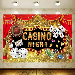 Баннер для фотозоны Казино 150х100 см