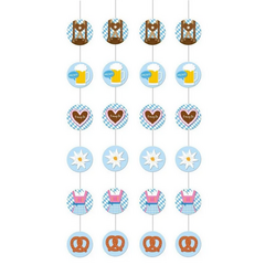 Гирлянда вертикальная с подвесками Октоберфест 4 шт 130см