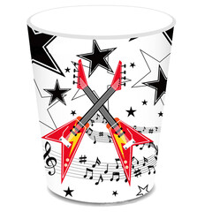 Стаканы Рок-н-ролл вечеринка 6 шт 250мл