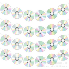 Гирлянда декор Диско вечеринка CD Диск 200см
