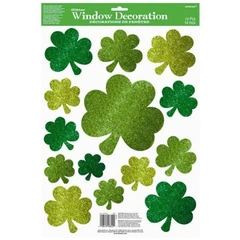 Наклейка на окно Трилистник 46х30см День Святого Патрика