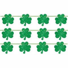 Гирлянда на День Святого Патрика Трилистник блеск 3,6м