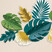 Декор-комплект бумажно-фольгированных Листья Пальямы 13шт