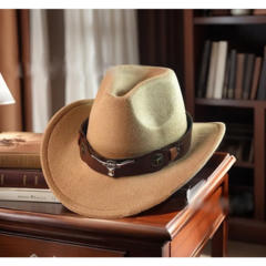 Ковбойская шляпа Техас бежевая (Небольшой брак)