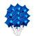 Воздушные шары Звезды 10шт 46см синий