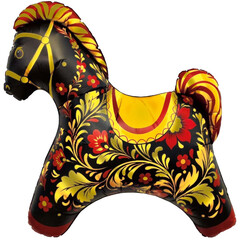 Воздушный шар Лошадка Русский узор 81см