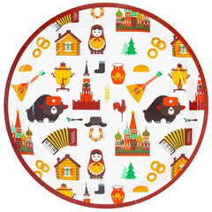 Тарелки Масленица Русский Стиль 23см 6шт