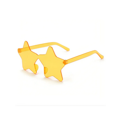 Карнавальные очки Звезды ярко-желтый