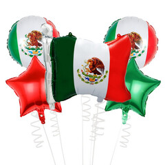 Воздушные шары Мексиканский флаг 5шт