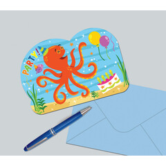 Приглашение на морской праздник 8шт