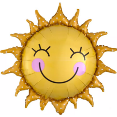 Воздушный шар на праздник Масленица Солнце 29см