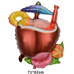 Воздушный шар Коктейль Кокос 82 см