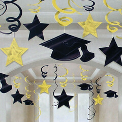 Декорация Спираль Выпускной 46-60см 30шт