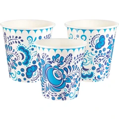 Стаканы Русский стиль Гжель, 6 шт 250 мл