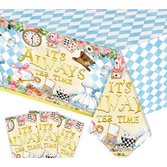 Скатерть в стиле Алиса в стране чудес 274х137см