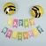 Гирлянда Флажки, Happy Birthday, Ассорти 160 см