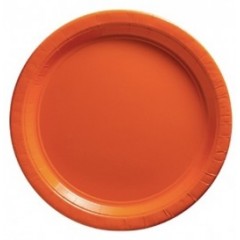 Тарелки оранжевые