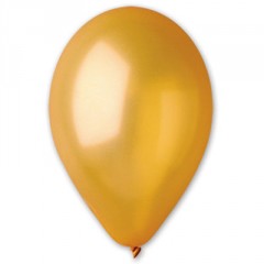 Воздушный шарик золотой без рисунка