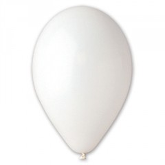 Воздушный шарик белый без рисунка