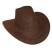 Ковбойская шляпа темно-коричневая