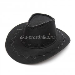 Ковбойская шляпа черная