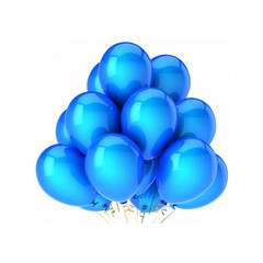Букет шаров синии, 10шт