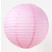 Бумажный круглый фонарик нежно-розовый 30 см