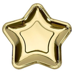Тарелки Звезда золотая, 23 см, 6 шт