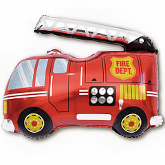 Фольгированный шар-фигура Пожарная машина
