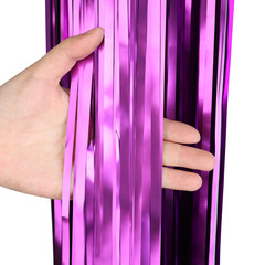 Занавес-дождик Фиолетовый-матовый