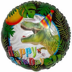 Фольгированный шар С Днем Рождения! динозавр