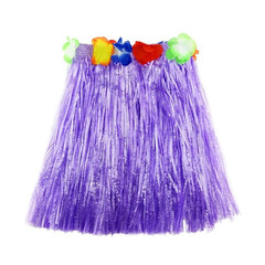 Гавайская юбка 40 см фиолетовая
