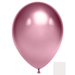 Воздушный шарик Розовый, хром