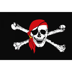 Пиратский флаг, 90см х 60см